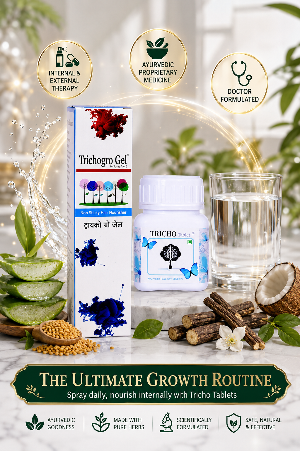 Trichogro Gel - Non-Sticky Hair Nourishing Spray