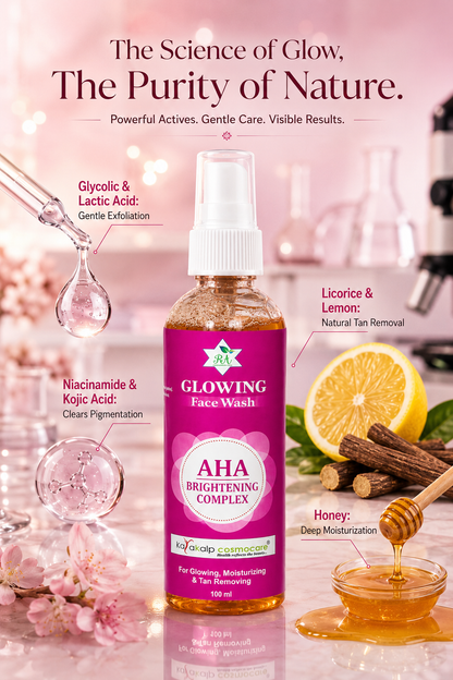 Glowing Face Wash with AHA Brightening Complex (100ml)