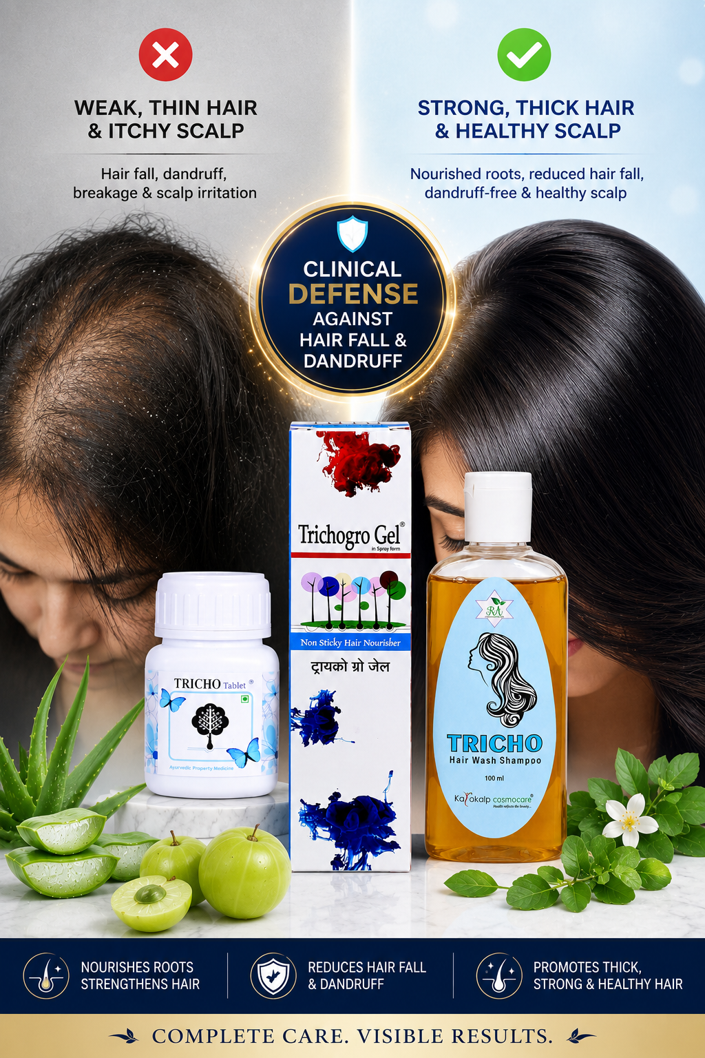 The Complete 360° Hair Healing Ritual (3-Step System)