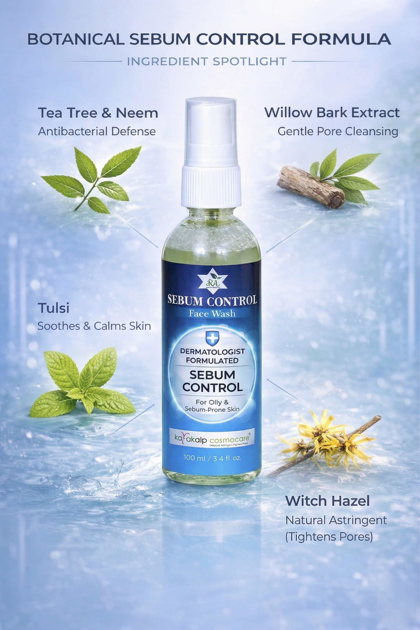 Sebum Control Face Wash (100ml)