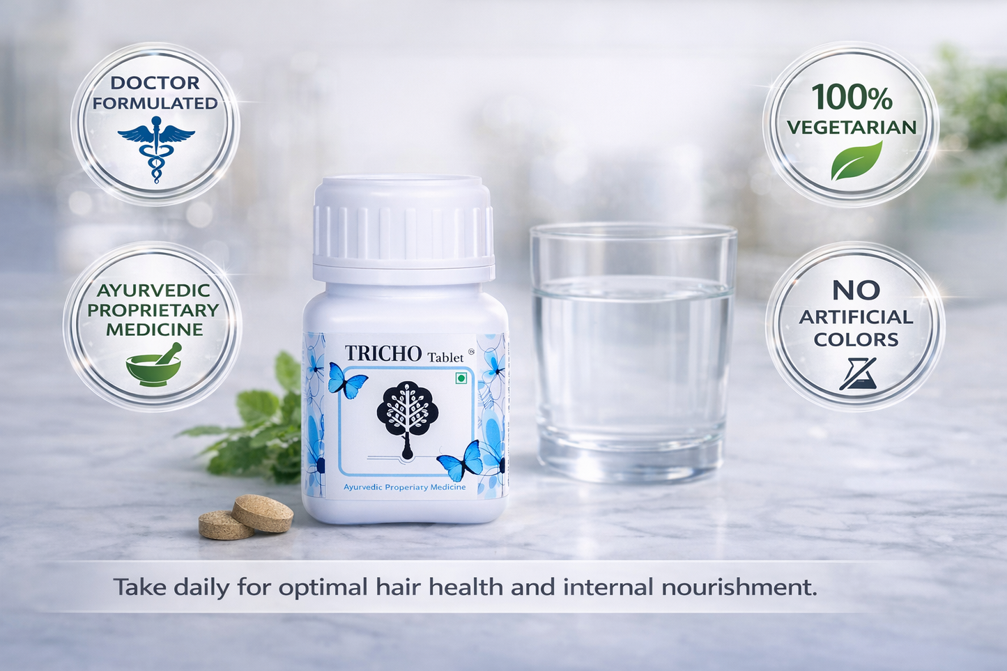 Tricho Ayurvedic Hair Growth Tablets (60 Tablets)
