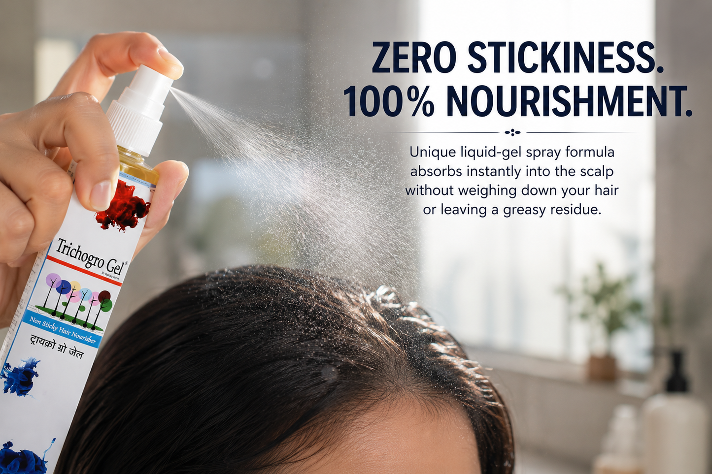 Trichogro Gel - Non-Sticky Hair Nourishing Spray